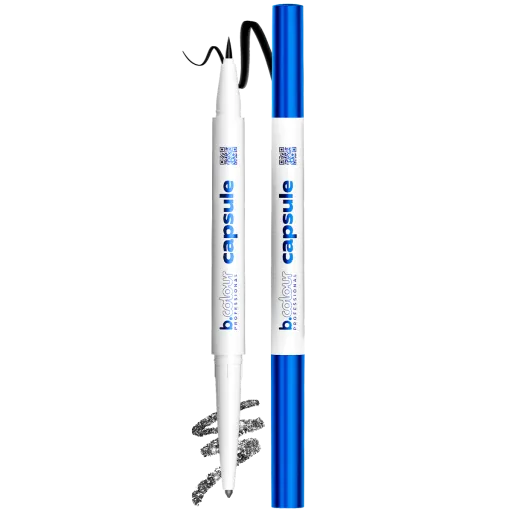 Shimmering eye pencil & liner 2in1 / 01 Back in black, 1*0,1 g, 1*0,35 g