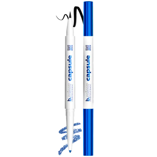 Shimmering eye pencil & liner 2in1 / 02 Blue sapphire, 1*0,1 g, 1*0,35 g