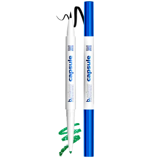 Shimmering eye pencil & liner 2in1 / 03 Emerald, 1*0,1 g, 1*0,35 g